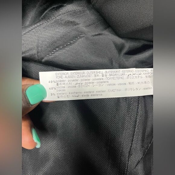 Zara black frock coat collarless blazer with gold buttons sz small - Picture 8 of 12